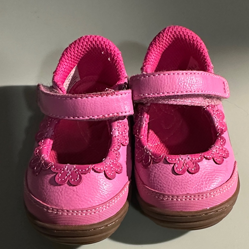 Stride Rite Pink Floral Kids Dress Shoes - Bin 15